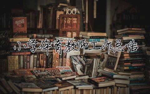 小學(xué)體育教師工作總結(jié) 30篇