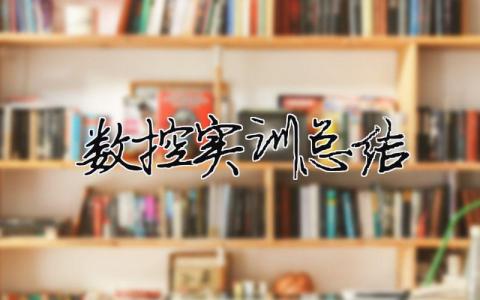 數控實訓總結 21篇