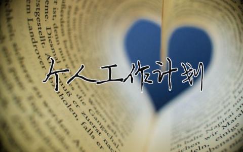 個人工作計劃標準范文大全30篇