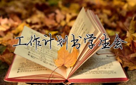 工作計劃書學(xué)生會模板怎么寫范文29篇