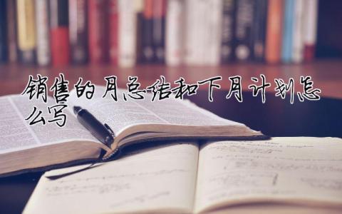 銷售的月總結和下月計劃怎么寫？銷售月總結和下月計劃怎么寫范文20篇