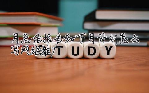 月總結報告和下月計劃怎么寫網站推廣？網站運營月報范文模板7篇