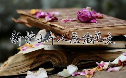 新護士個人總結范文（精選合集10篇）