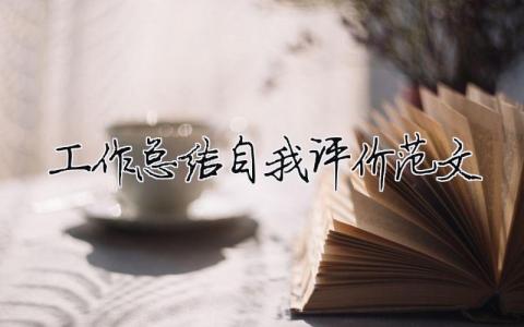 工作總結(jié)自我評(píng)價(jià)范文（精選合集6篇）