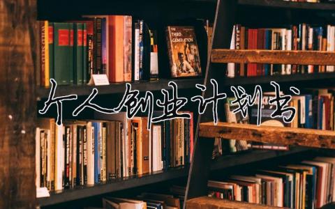 個人創業計劃書（精選合集21篇）