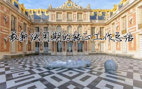最新試用期的轉(zhuǎn)正工作總結(jié)（精選合集12篇）