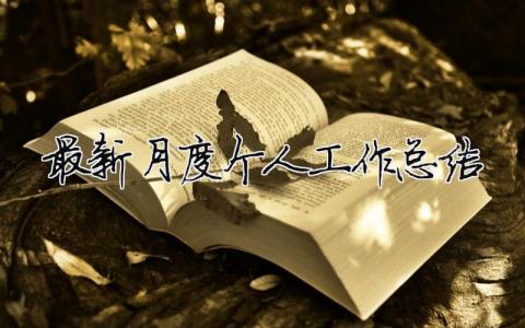 最新月度個人工作總結（精選合集15篇）