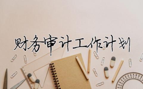 財務審計工作計劃（精選合集14篇）