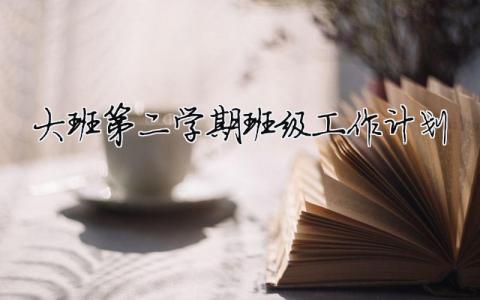 大班第二學期班級工作計劃（精選合集10篇）