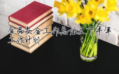 食品安全工作總結及下半年工作計劃（精選合集13篇）