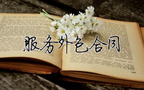 服務外包合同（精選合集13篇）