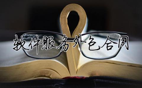 軟件服務外包合同（精選合集3篇）