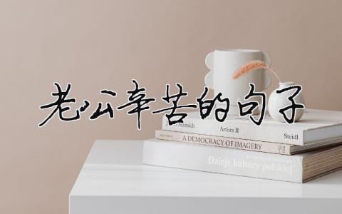 老公辛苦的句子（精選合集5篇）