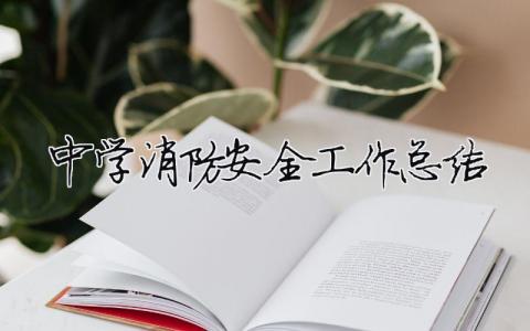 中學消防安全工作總結 學校消防安全年度總結（精選合集13篇）