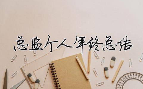 總監個人年終總結 總監工作總結范文（精選合集11篇）