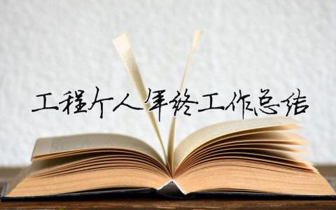 工程個人年終工作總結 工程個人年終工作總結（精選合集16篇）