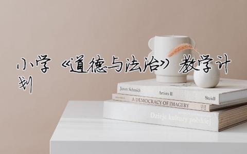 小學(xué)《道德與法治》教學(xué)計(jì)劃 2021小學(xué)道德與法治教學(xué)工作計(jì)劃（精選合集10篇）