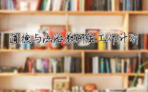 道德與法治教研組工作計劃 道德與法治教研組工作計劃2021（精選合集15篇）