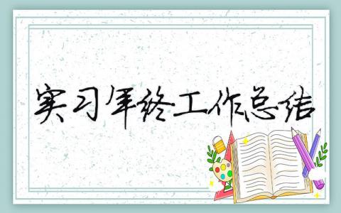 實(shí)習(xí)年終工作總結(jié) （精選合集16篇）