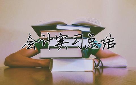 會計實習總結 會計實習報告5000字（精選合集10篇）