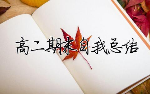 高二期末自我總結 高二期末自我總結500字（精選合集13篇）