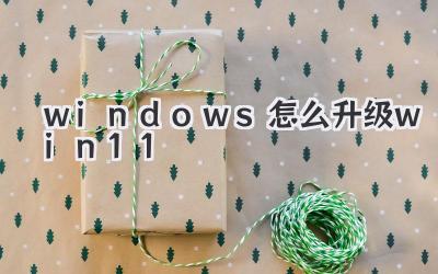 windows怎么升級win11