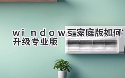 windows家庭版如何升級專業版