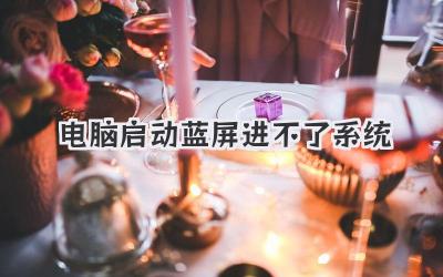 電腦啟動藍屏進不了系統