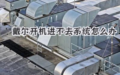 戴爾開機進不去系統怎么辦