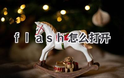 flash怎么打開