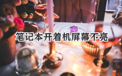 筆記本開著機(jī)屏幕不亮