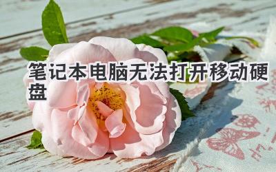筆記本電腦無法打開移動硬盤