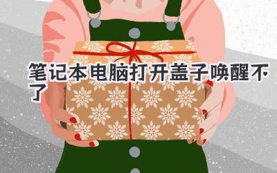 筆記本電腦打開蓋子喚醒不了