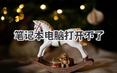 筆記本電腦打開不了