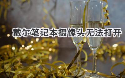 戴爾筆記本攝像頭無法打開