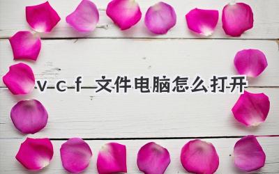 vcf文件電腦怎么打開