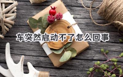 車突然啟動(dòng)不了怎么回事