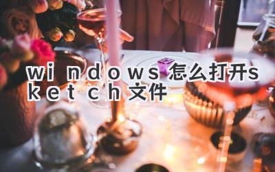 windows怎么打開sketch文件