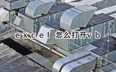 excel怎么打開vb