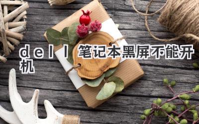 dell筆記本黑屏不能開機