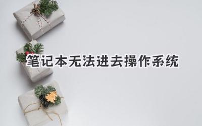 筆記本無法進去操作系統(tǒng)