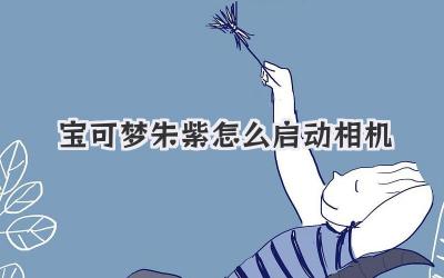 寶可夢朱紫怎么啟動相機