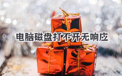 電腦磁盤打不開無響應(yīng)