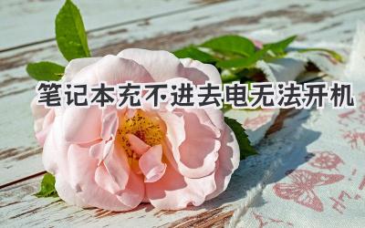 筆記本充不進去電無法開機