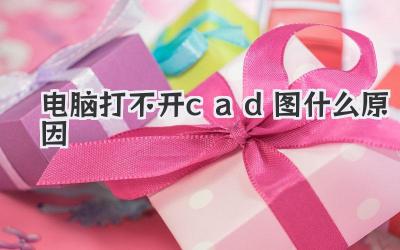 電腦打不開cad圖什么原因