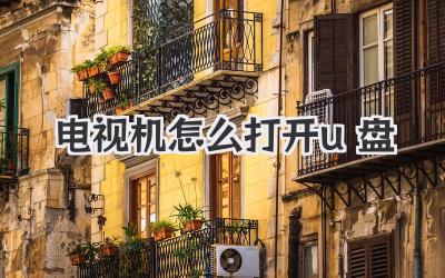 電視機怎么打開u盤