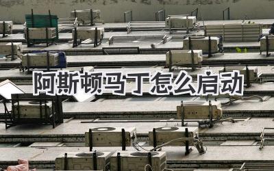 阿斯頓馬丁怎么啟動