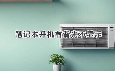 筆記本開機有背光不顯示
