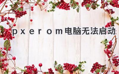 pxerom電腦無法啟動