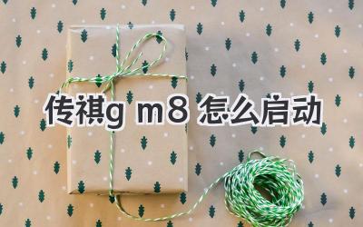 傳祺gm8怎么啟動(dòng)